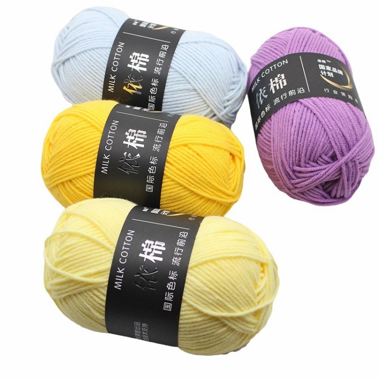 Acrylic Milk Cotton 4ply Crochet Ball Milk Cotton Yarn
